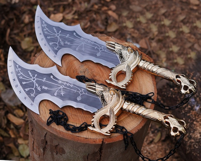 Golden Handle Blades of Chaos – God of War Collector’s Twin Swords