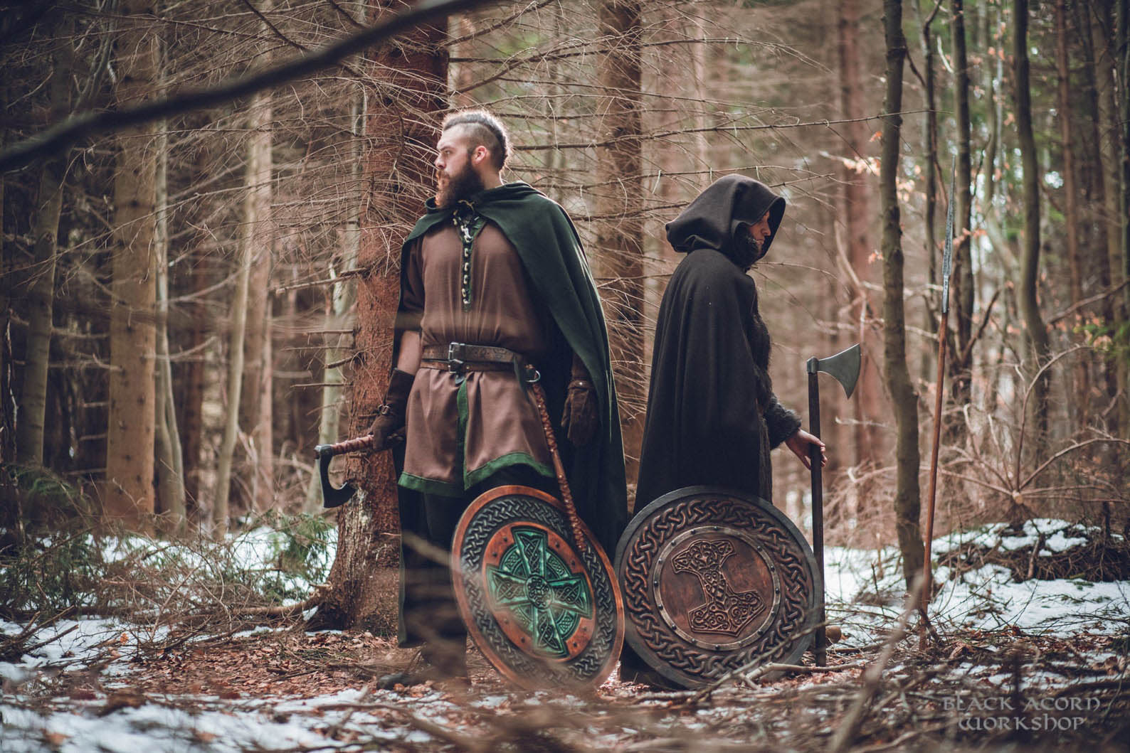 Carved Shield Celtic Cross Viking Wall Art Viking Shield