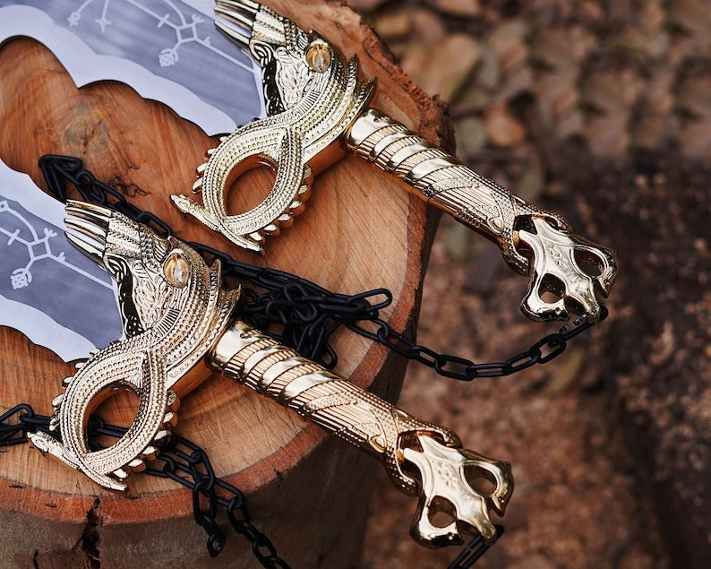 Golden Handle Blades of Chaos – God of War Collector’s Twin Swords