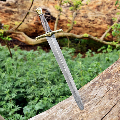 Handcrafted Damascus Gladius – Viking-Roman Style Master Sword