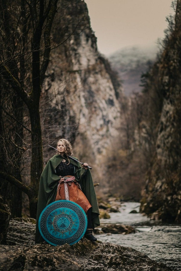 Odin's Raven Huginn and Muninn Viking Shield
