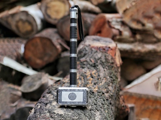 Engraved Mini Mjölnir – The Ultimate Metal Thor’s Hammer for Collectors