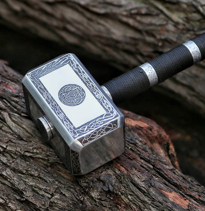 Engraved Mini Mjölnir – The Ultimate Metal Thor’s Hammer for Collectors