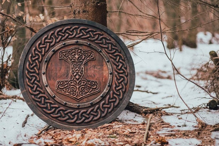 Thor Hammer Shield – Viking Protection with Mjolnir Symbol