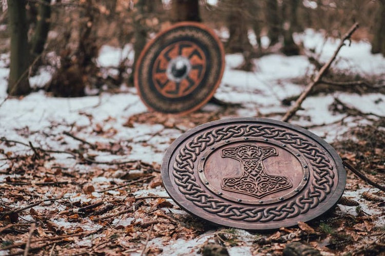 Thor Hammer Shield – Viking Protection with Mjolnir Symbol