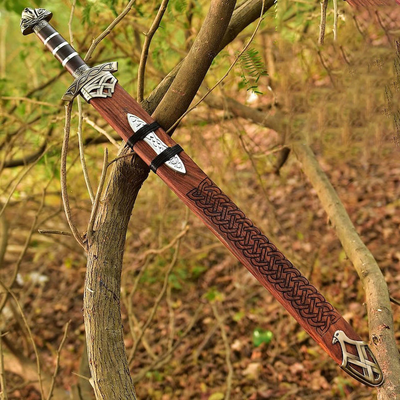 Handmade Damascus Steel Premium Edition Northmen Style Viking Sword