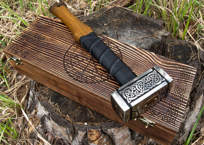 Slavic Svarog Viking Hammer – Nordic Decorative Hammer