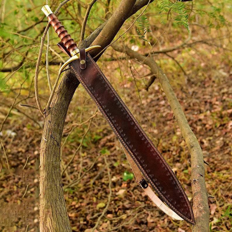 Hand-Forged Damascus Steel Sword | Medieval Larp Sword