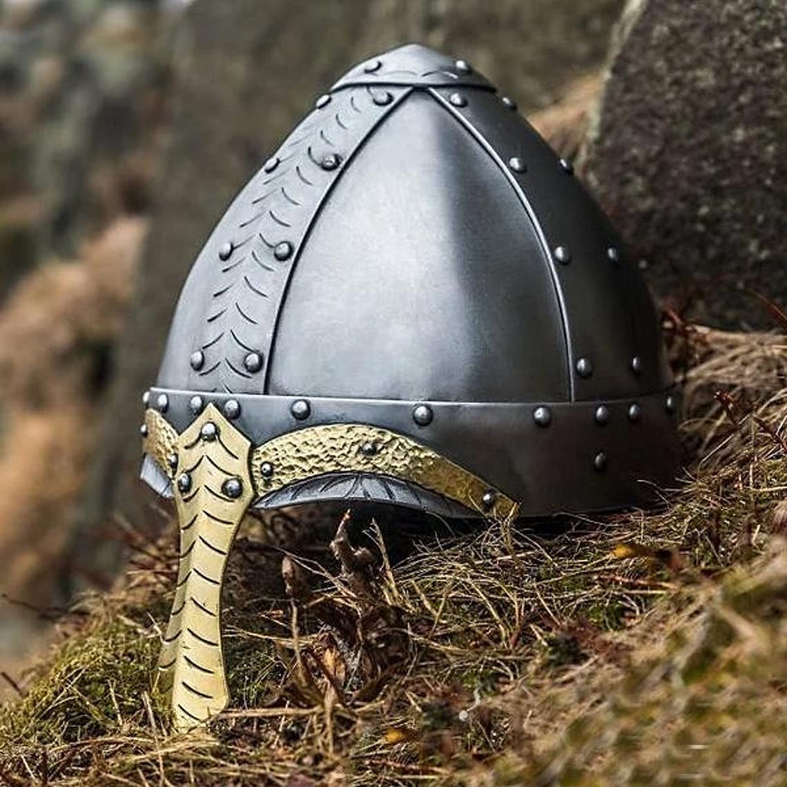 Norman Helmet – Early Medieval Viking & Norman Armor | 18-Gauge Steel