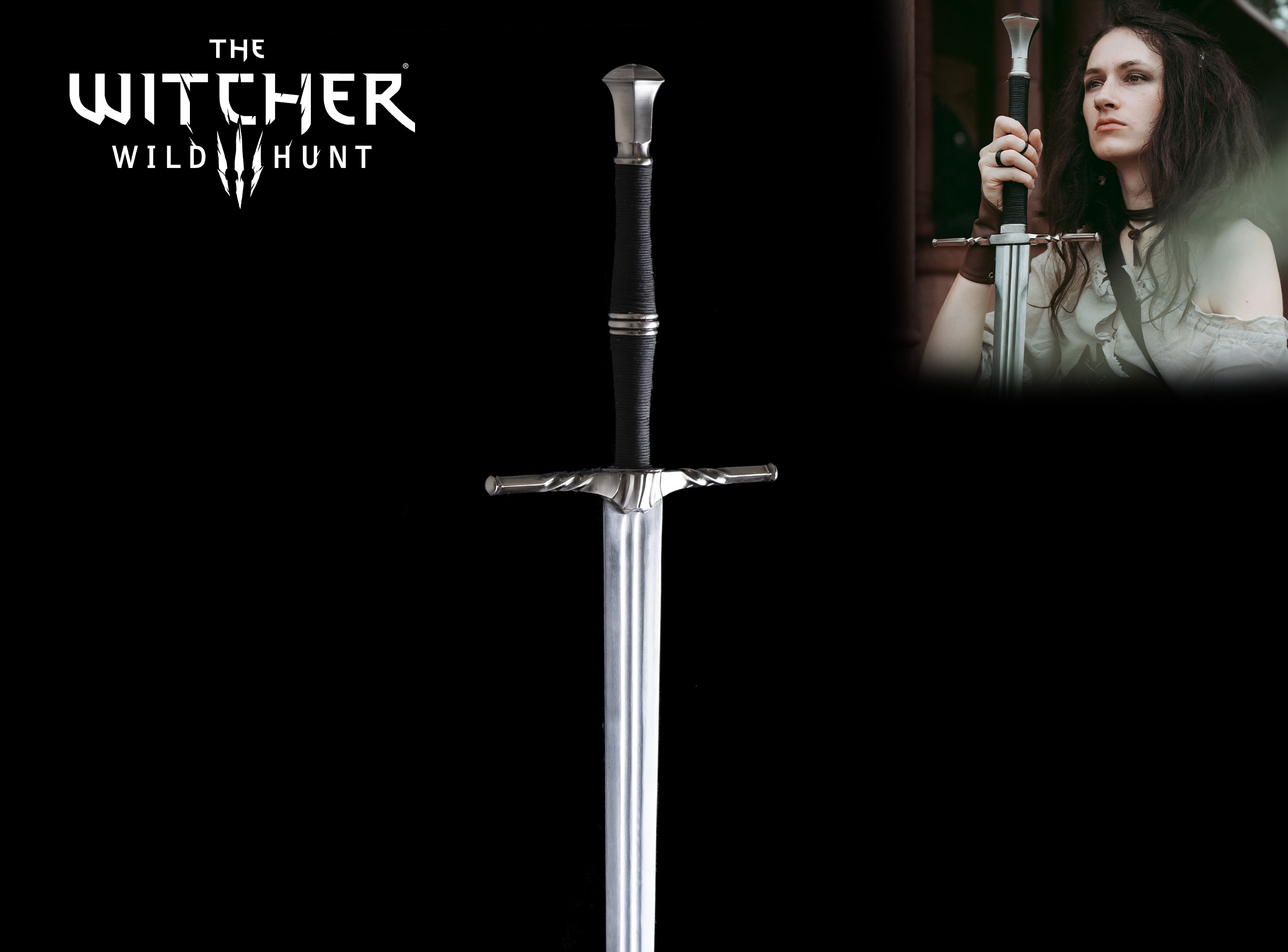 Geralt of Rivia's Steel Sword Replica from The Witcher 3 Game