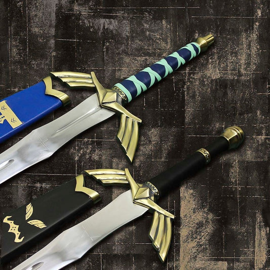 Midnight & Skylight: Legend Of Zelda's Dual Gold-Trimmed Master Swords