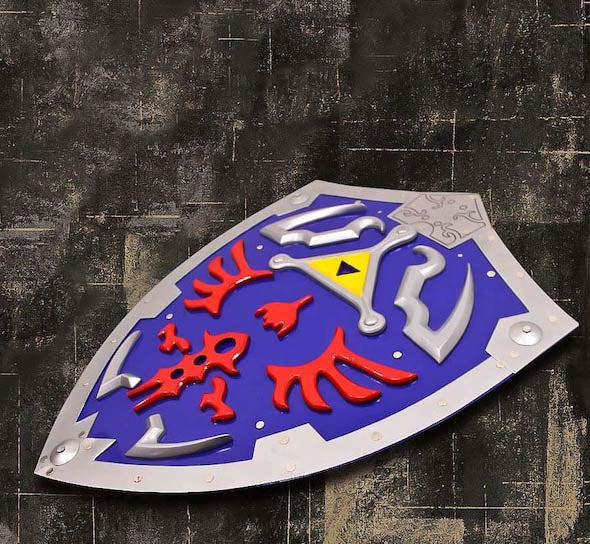 Zelda Replica Set: Sky Blue Master Sword with Collector’s Shield