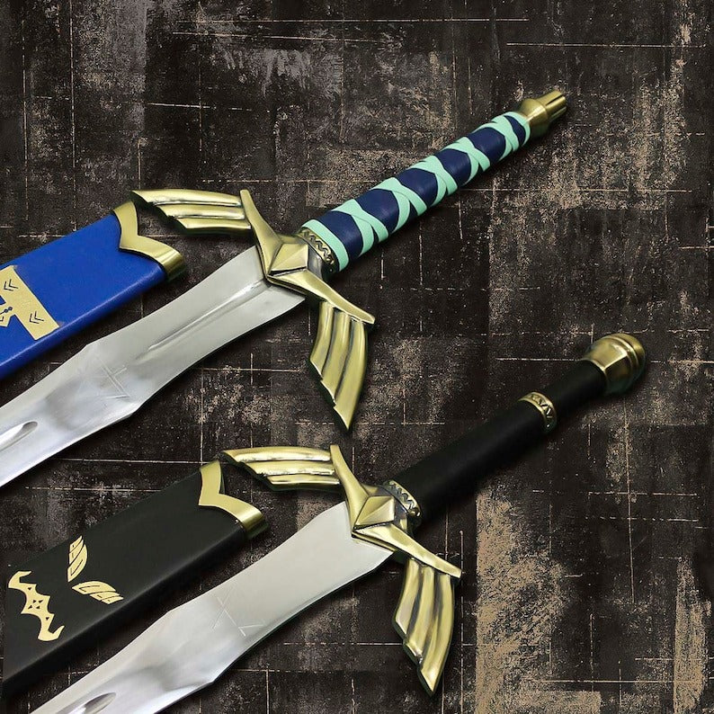 Midnight & Skylight: Legend Of Zelda's Dual Gold-Trimmed Master Swords
