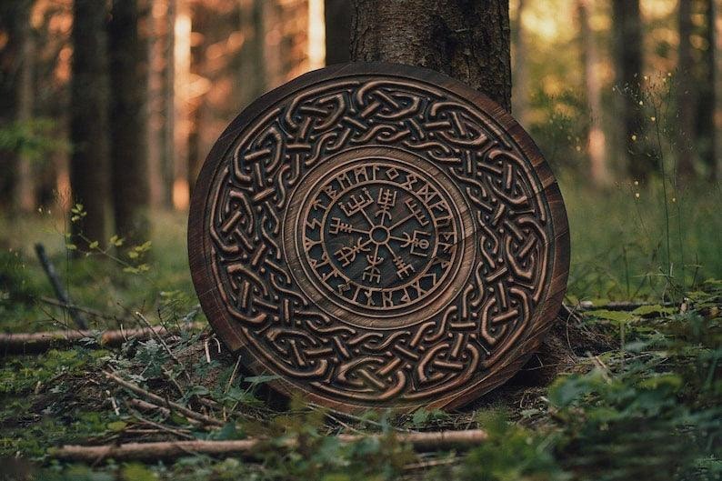 Round Viking Shield Plywood Shield