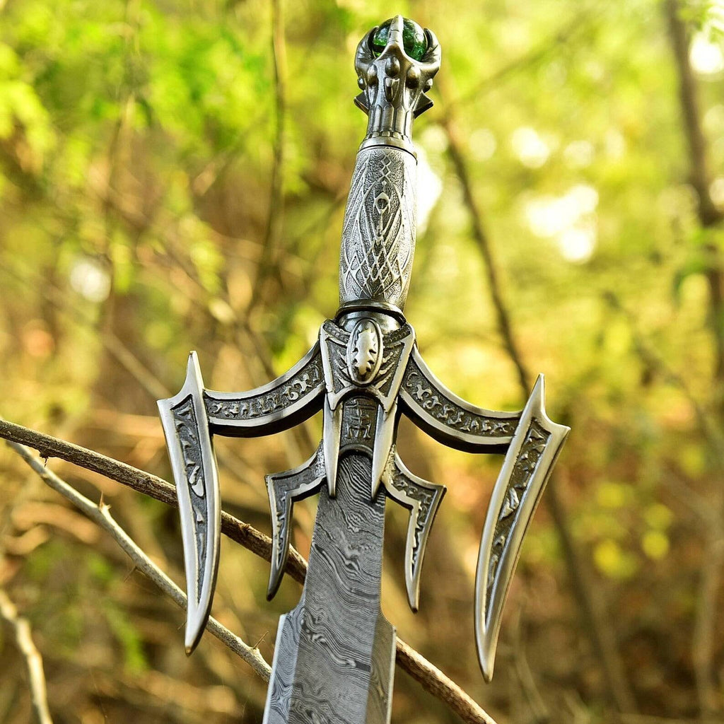 Medieval Long Sword – Hand Forged Damascus Steel Viking Blade