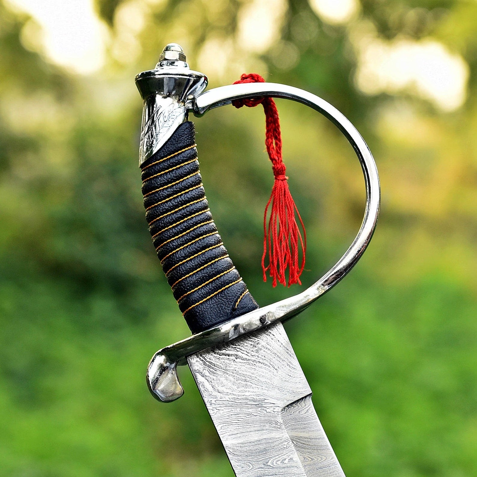 Handcrafted Damascus Steel Cutlass – Viking Buster Sword Design